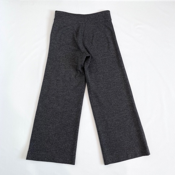 COS Gray Wool Tweed Wide Leg Trousers - Picture 2 of 7